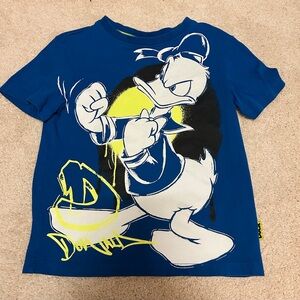 Disney 4/5 Donald Duck Boys Blue Graphic Tee